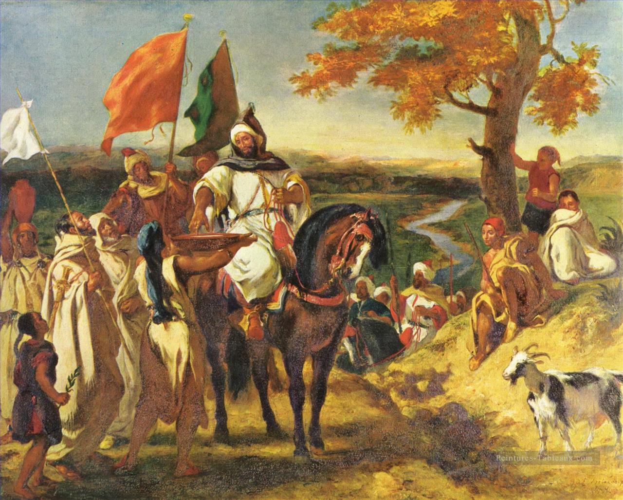 Eugène Ferdinand Victor Delacroix Arabes Peintures à l'huile